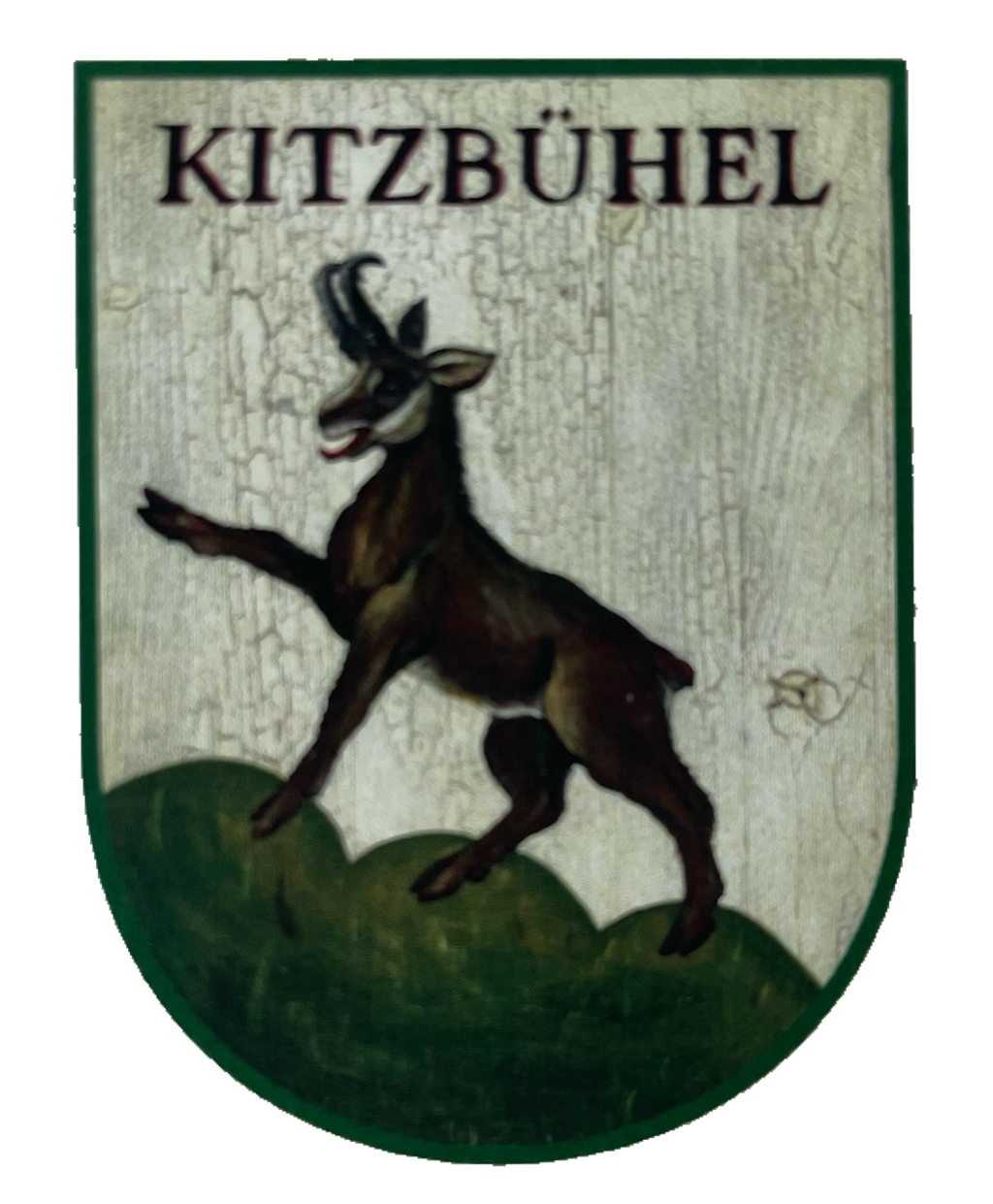 Nostalgie Holzschild Kitzbühel Tirol Wappen Österreich KuK Schild