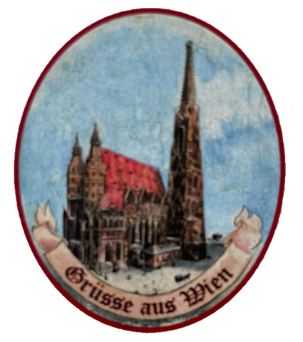Nostalgie Holzschild Grüße Aus Wien Stephansdom Österreich Schild