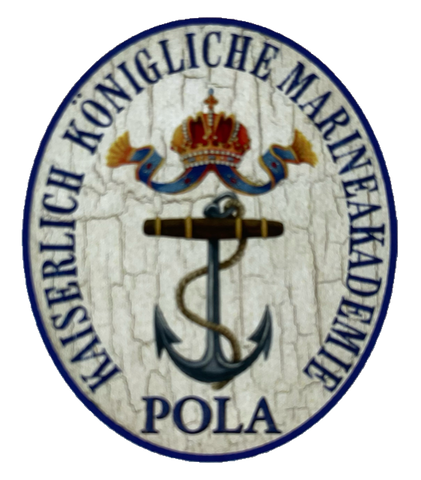 Nostalgie Holzschild KuK Marineakademie Pola Istrien Kroatien Schild