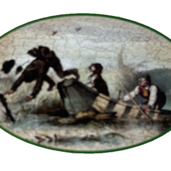 Nostalgie Holzschild Jäger Boot Jagd Jagen See Meer Schild