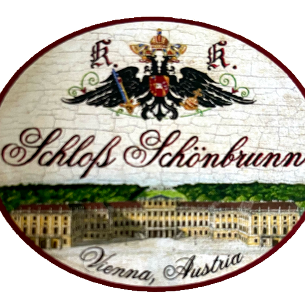 KuK Nostalgie Holzschild Schloß Schönbrunn Vienna Austria Wien Österreich Schild