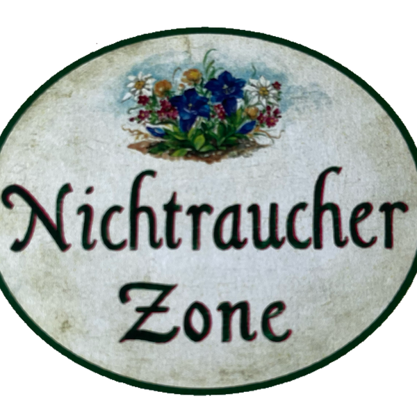 Nostalgie Holzschild Nichtraucher Zone Rauchen Verboten Raucher Zigarette Schild