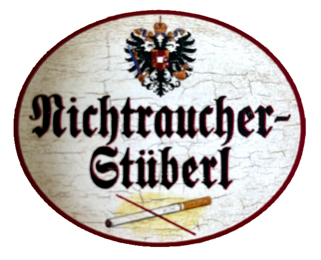 KuK Nostalgie Holzschild Nichtraucher Stüberl Rauchen Verboten Zigarette Schild