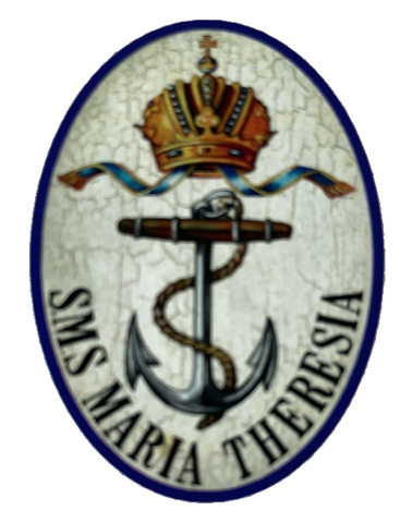 KuK Nostalgie Holzschild SMS Maria Theresia Schiff Panzerkreuzer Marine Schild