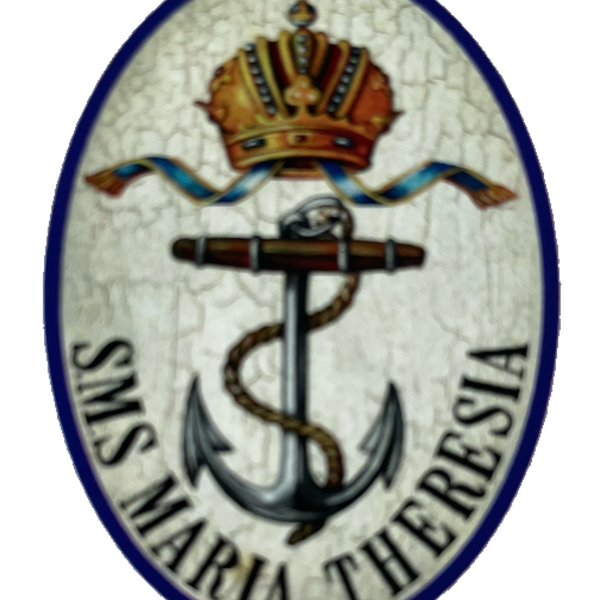 KuK Nostalgie Holzschild SMS Maria Theresia Schiff Panzerkreuzer Marine Schild