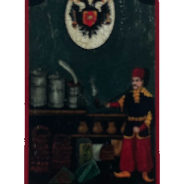 Nostalgie Holzschild Kuk Tabak Stempelverschleiß Trafik Kiosk Zigaretten Schild
