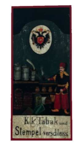 Nostalgie Holzschild Kuk Tabak Stempelverschleiß Trafik Kiosk Zigaretten Schild