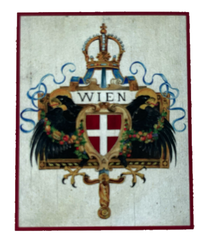 Nostalgie Holzschild Wien Wappen Österreich Schild