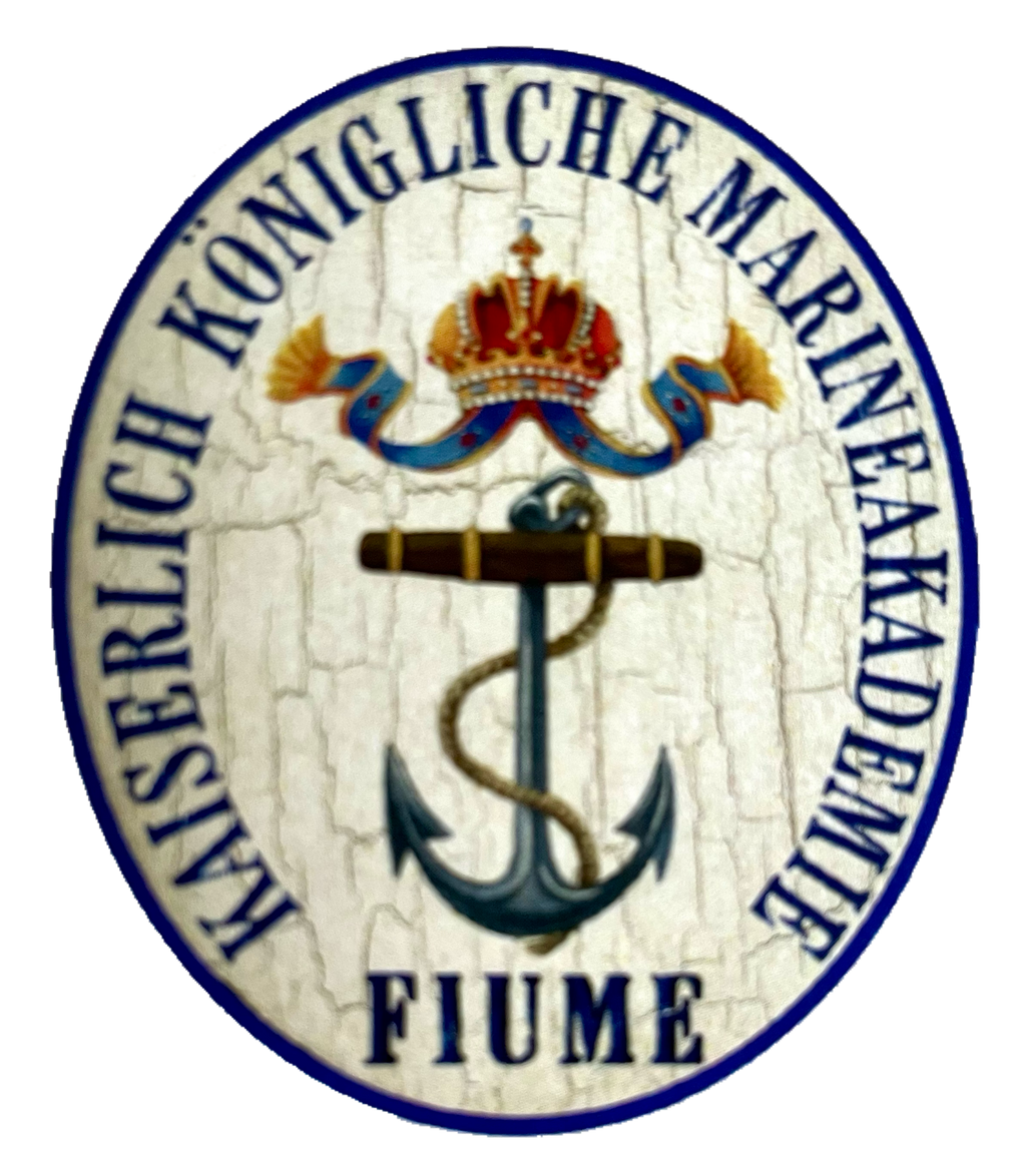 Nostalgie Holzschild KuK Marineakademie Fiume Freistaat Kroatien Schild