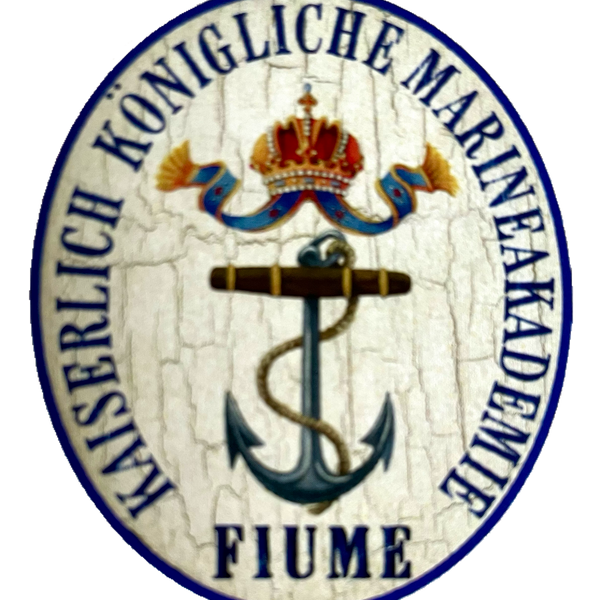 Nostalgie Holzschild KuK Marineakademie Fiume Freistaat Kroatien Schild