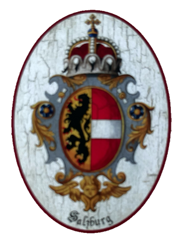 Nostalgie Holzschild Salzburg Wappen Österreich Schild