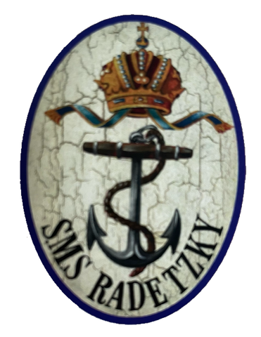 KuK Nostalgie Holzschild SMS Radetzky Schiff Schlachtschiff Marine Schild