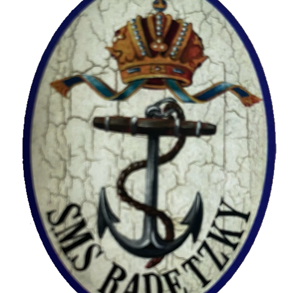 KuK Nostalgie Holzschild SMS Radetzky Schiff Schlachtschiff Marine Schild