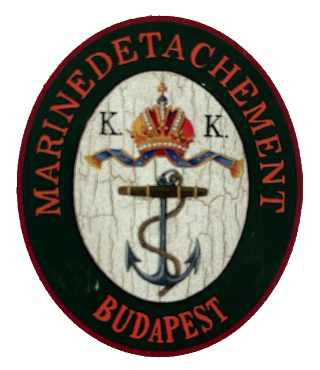 Nostalgie Holzschild KuK Marinedetachement Budapest Österreich Ungarn Schild