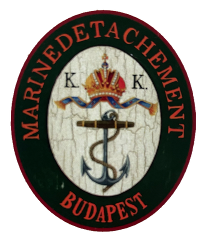 Nostalgie Holzschild KuK Marinedetachement Budapest Österreich Ungarn Schild