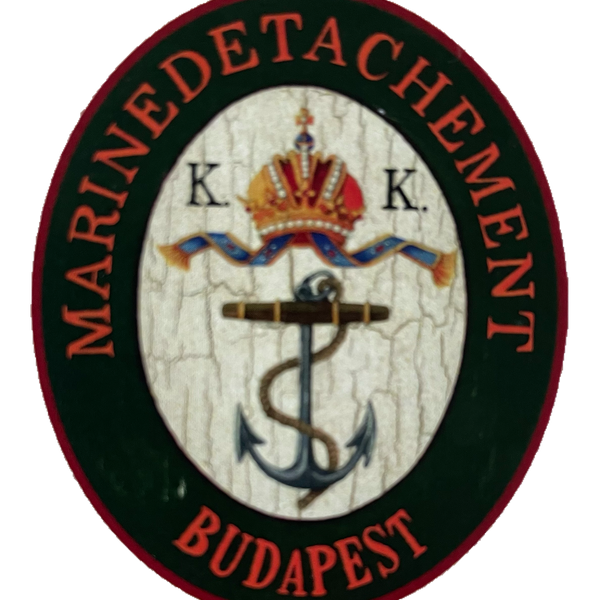 Nostalgie Holzschild KuK Marinedetachement Budapest Österreich Ungarn Schild