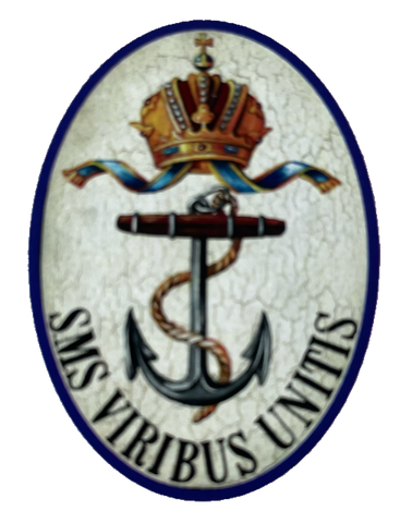 KuK Nostalgie Holzschild SMS Viribus Unitis Schiff Schlachtschiff Marine Schild
