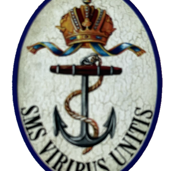 KuK Nostalgie Holzschild SMS Viribus Unitis Schiff Schlachtschiff Marine Schild