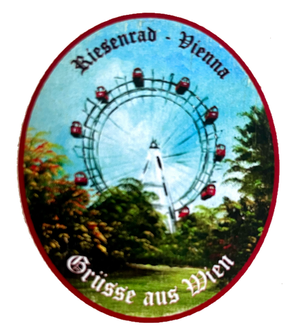 Nostalgie Holzschild Riesenrad Vienna Grüße Aus Wien Österreich Schild