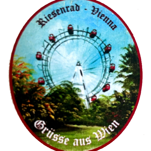 Nostalgie Holzschild Riesenrad Vienna Grüße Aus Wien Österreich Schild