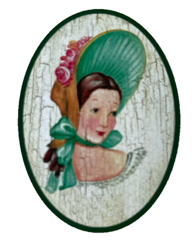 Nostalgie Holzschild Biedermeier Damen WC Toilette Klo Mädchen Schild