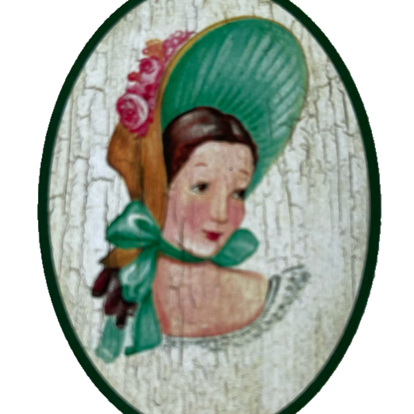 Nostalgie Holzschild Biedermeier Damen WC Toilette Klo Mädchen Schild