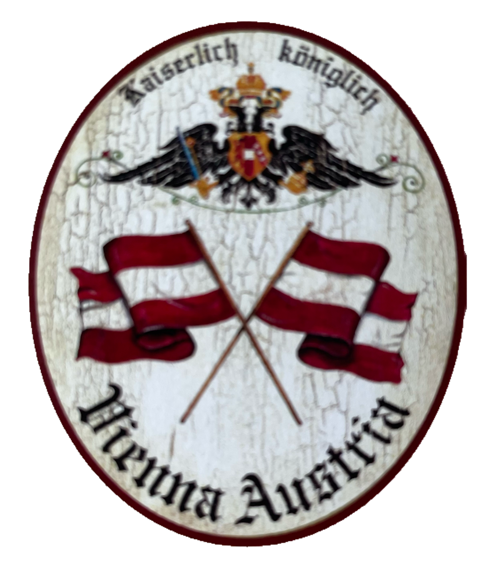 KuK Nostalgie Holzschild Vienna Austria Wien Österreich Flagge Fahne Schild