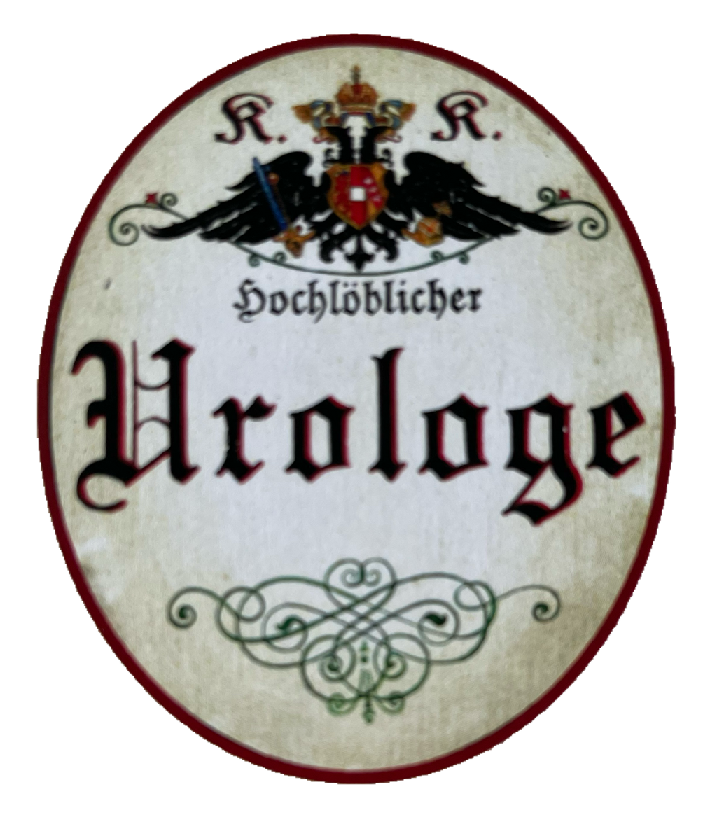 KuK Nostalgie Holzschild Hochlöblicher Urologe Arzt Doktor Urologie Schild