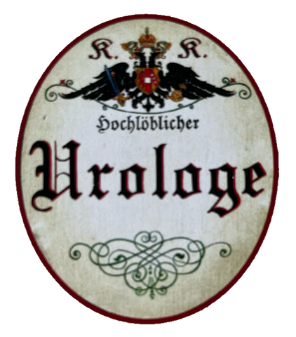 KuK Nostalgie Holzschild Hochlöblicher Urologe Arzt Doktor Urologie Schild