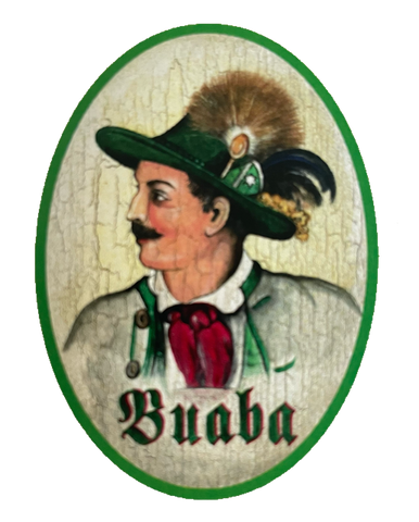 Nostalgie Holzschild Allgäu Buaba WC Toilette Klo Buben Herren Schild