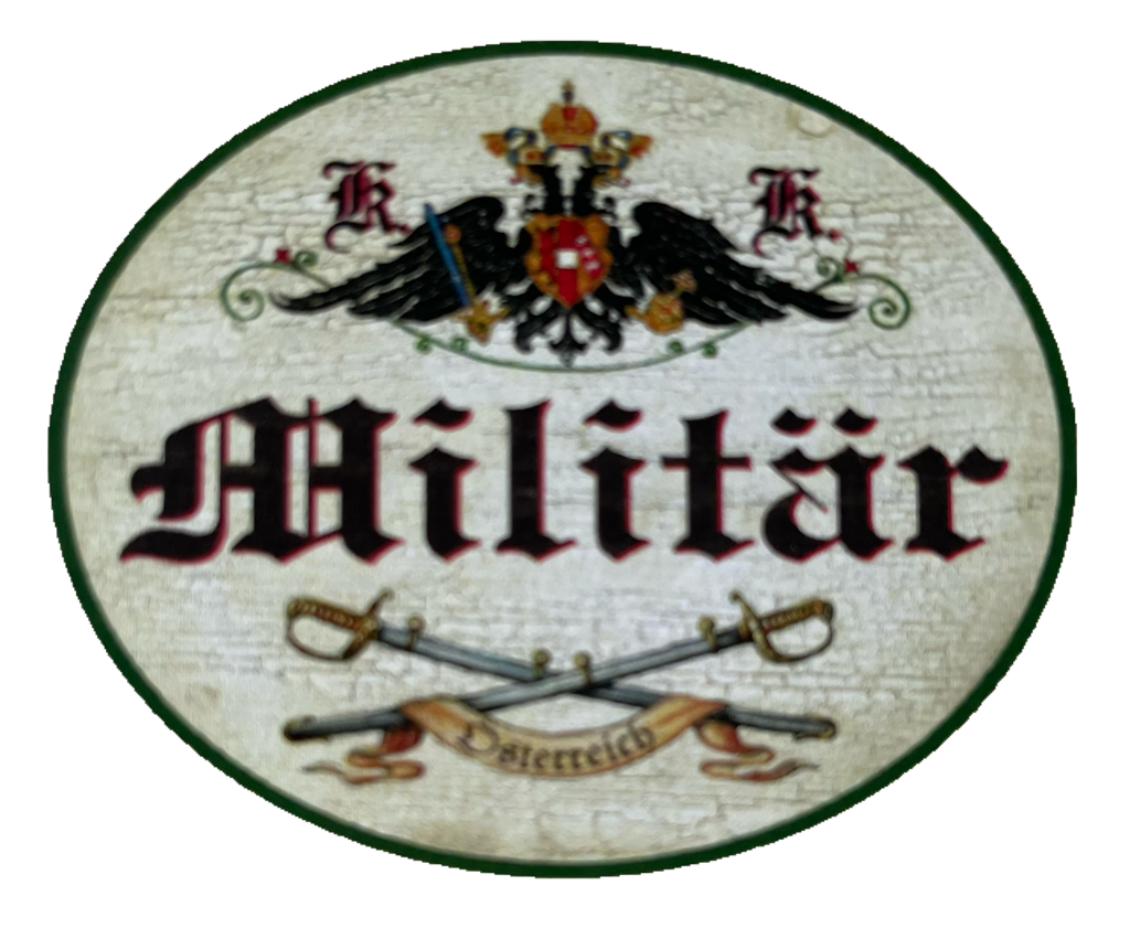 KuK Nostalgie Holzschild Militär Bundesheer Bundeswehr Soldaten Schild