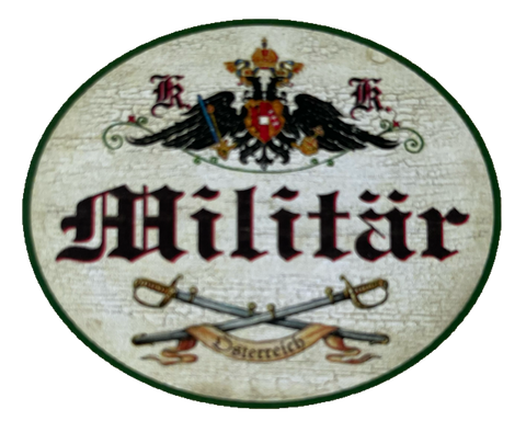 KuK Nostalgie Holzschild Militär Bundesheer Bundeswehr Soldaten Schild