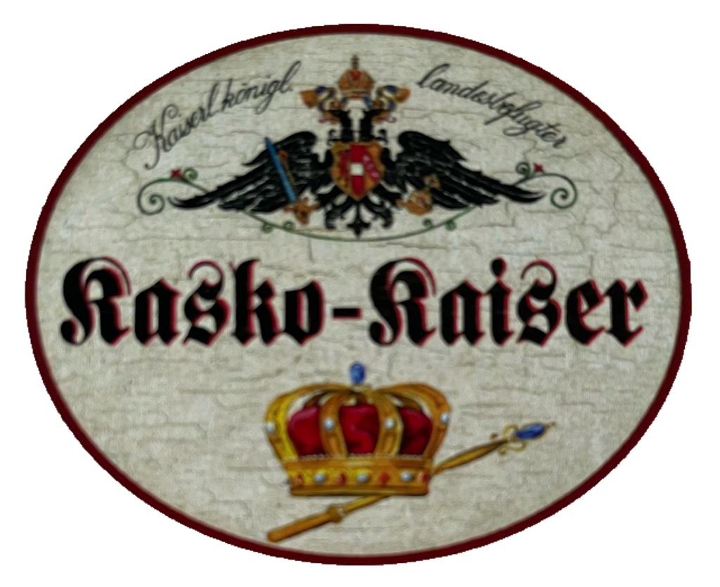 KuK Nostalgie Holzschild Landesbefugter Kasko-Kaiser Krone Schild