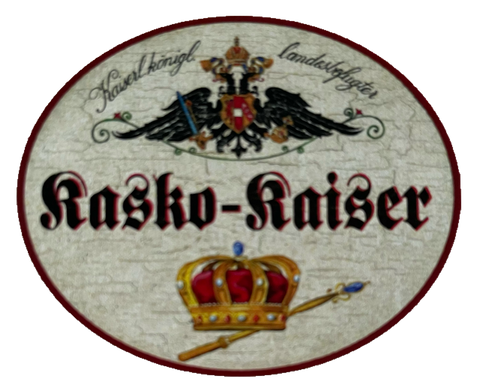 KuK Nostalgie Holzschild Landesbefugter Kasko-Kaiser Krone Schild