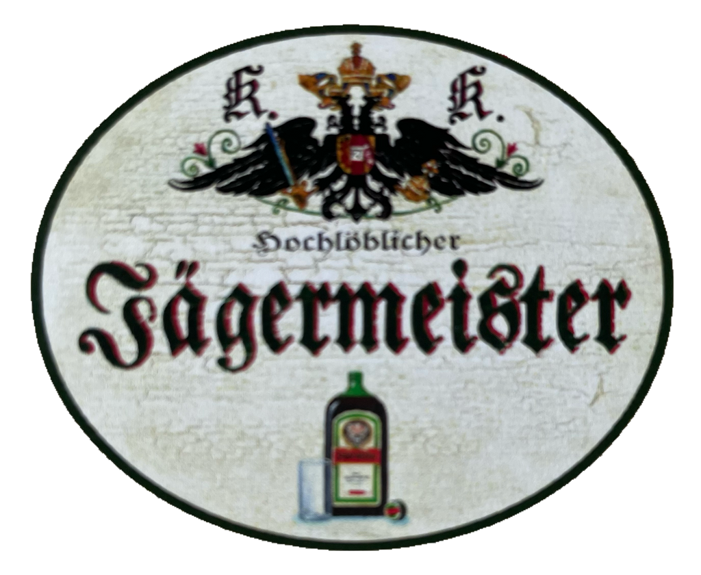 KuK Nostalgie Holzschild Hochlöblicher Jägermeister Alkohol Getränk Jagd Schild