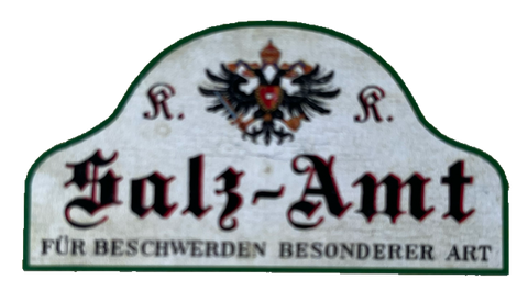 KuK Nostalgie Holzschild Salz-Amt Für Beschwerden Besonderer Art Amt Schild
