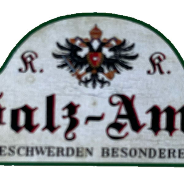 KuK Nostalgie Holzschild Salz-Amt Für Beschwerden Besonderer Art Amt Schild