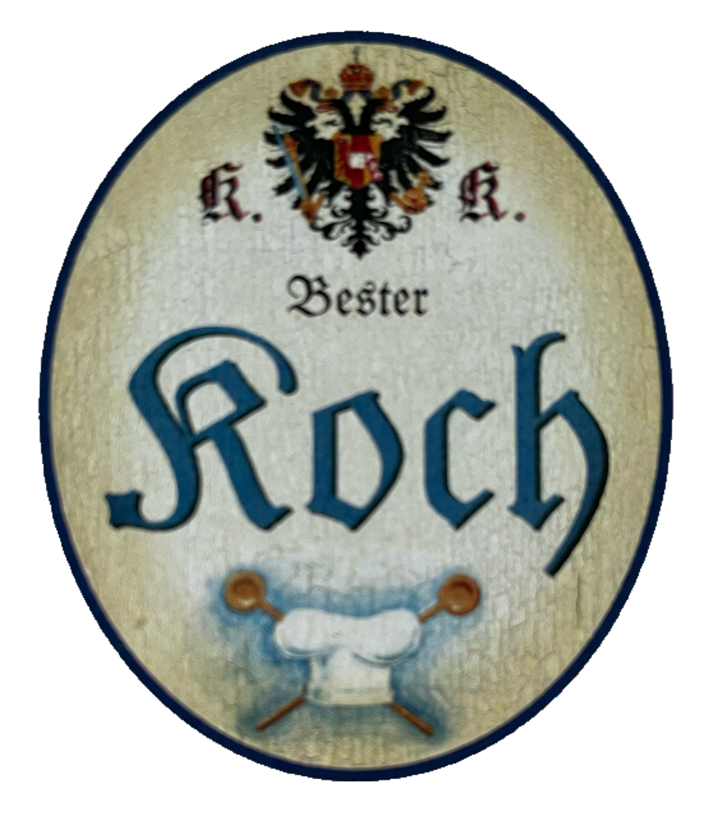 KuK Nostalgie Holzschild Bester Koch Kochen Küche Restaurant Essen Schild
