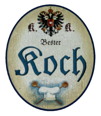 KuK Nostalgie Holzschild Bester Koch Kochen Küche Restaurant Essen Schild