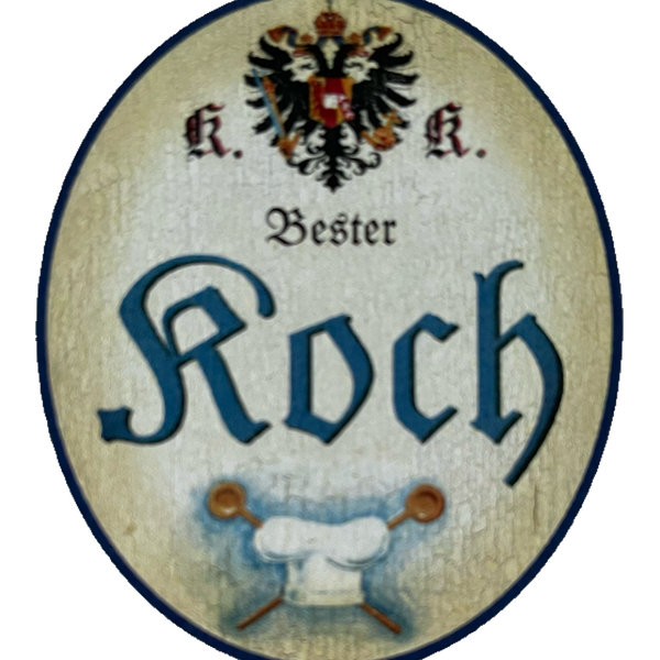 KuK Nostalgie Holzschild Bester Koch Kochen Küche Restaurant Essen Schild