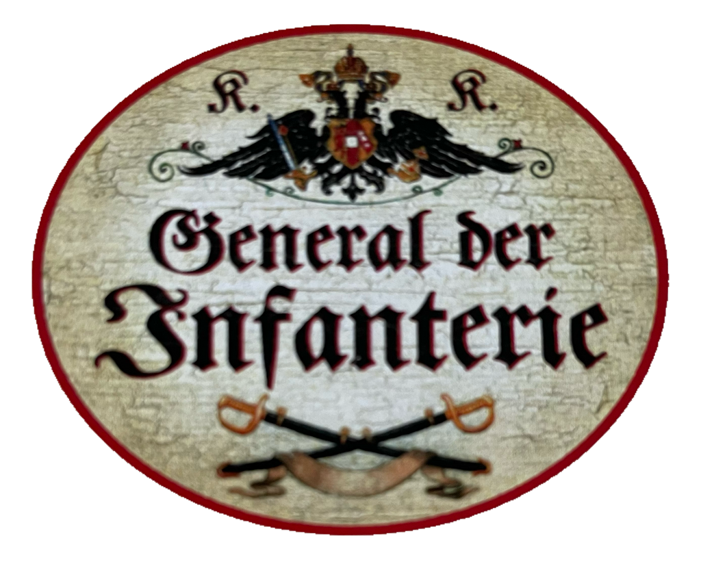 KuK Nostalgie Holzschild General Der Infanterie Militär Bundeswehr Schild