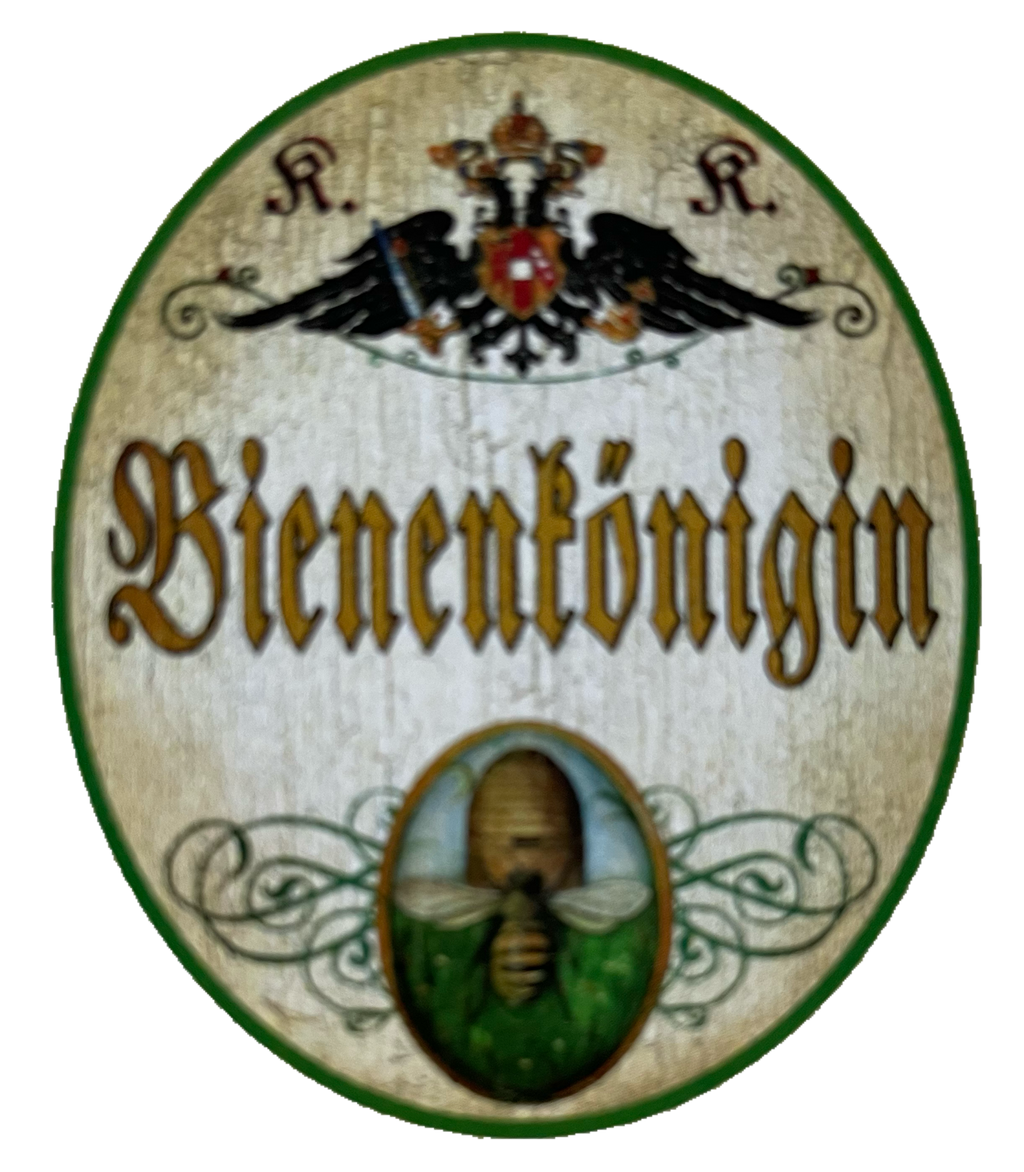 KuK Nostalgie Holzschild Bienenkönigin Imker Bienen Züchter Honig Schild