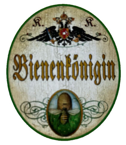 KuK Nostalgie Holzschild Bienenkönigin Imker Bienen Züchter Honig Schild