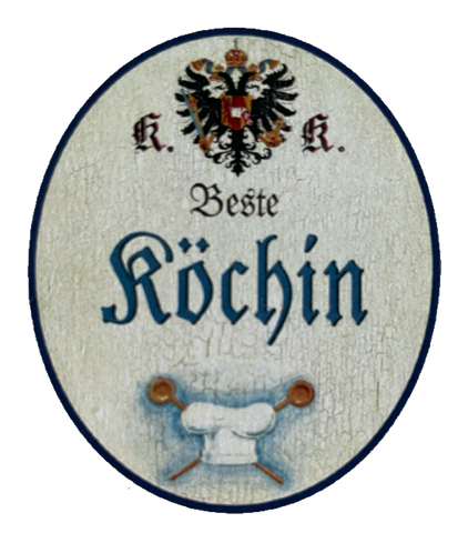 KuK Nostalgie Holzschild Beste Köchin Kochen Küche Restaurant Essen Schild