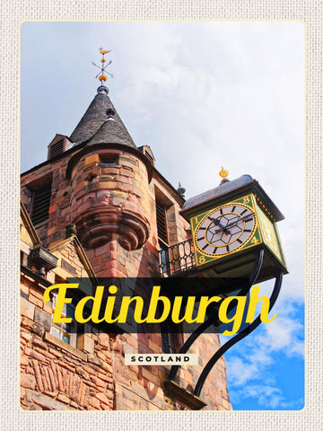 Schild Edinburgh Scotland Schottland Tolbooth 12x18 20x30 30x40 Blech od. Holz