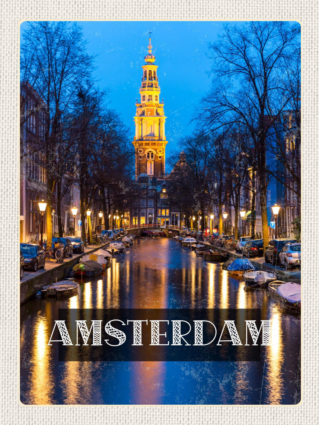 Schild Amsterdam Holland Niederlande Zuiderkerk 12x18 20x30 30x40 Blech od. Holz