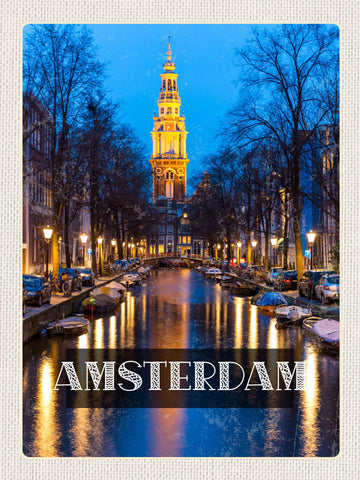 Schild Amsterdam Holland Niederlande Zuiderkerk 12x18 20x30 30x40 Blech od. Holz