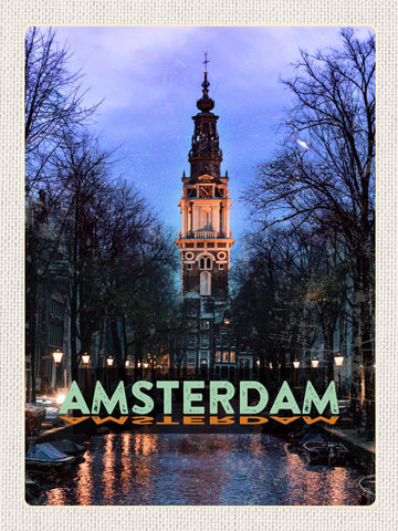 Schild Amsterdam Holland Niederlande Zuiderkerk 12x18 20x30 30x40 Blech od. Holz