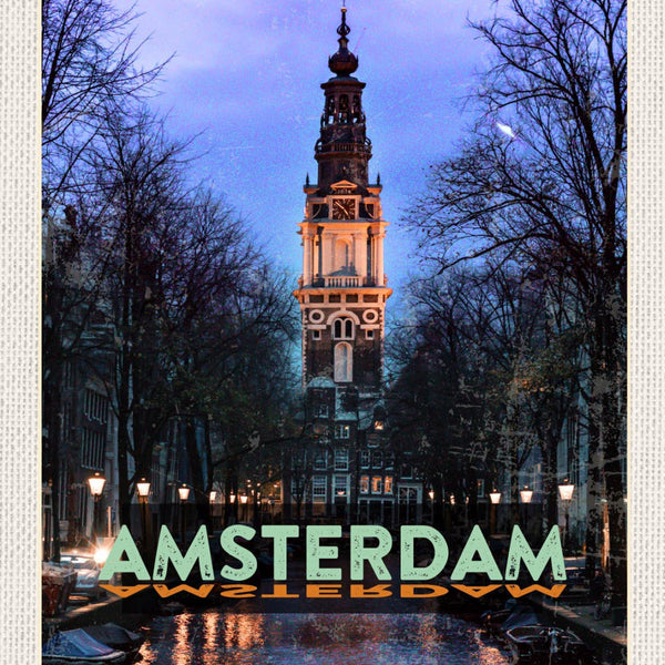 Schild Amsterdam Holland Niederlande Zuiderkerk 12x18 20x30 30x40 Blech od. Holz
