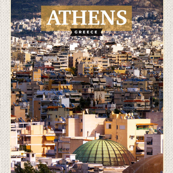 Schild Athens Greece Athen Griechenland Stadt 12x18 20x30 30x40 Blech od. Holz
